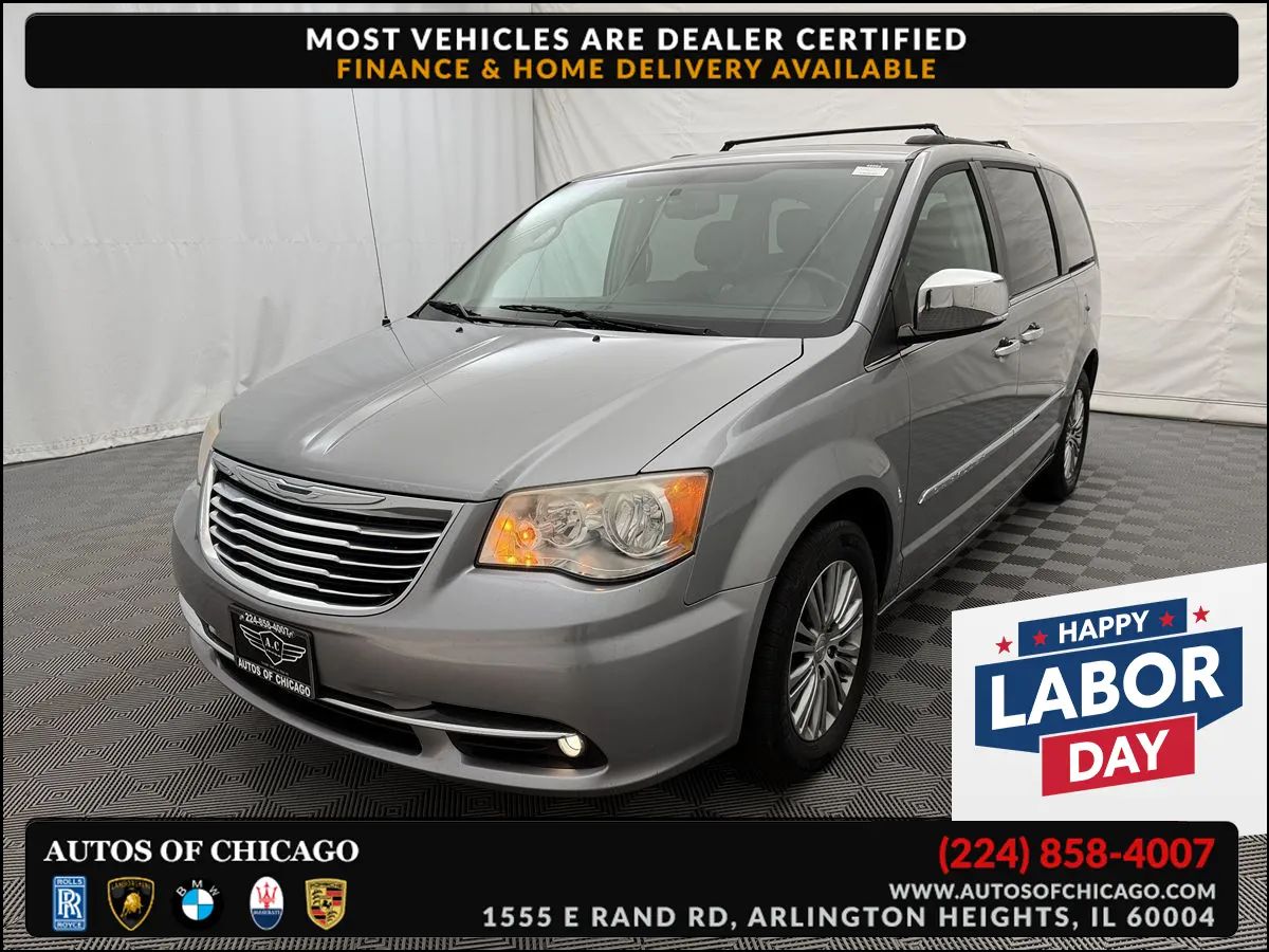 Silver 2013 Chrysler Town & Country Minivan Front-Wheel Drive Automatic