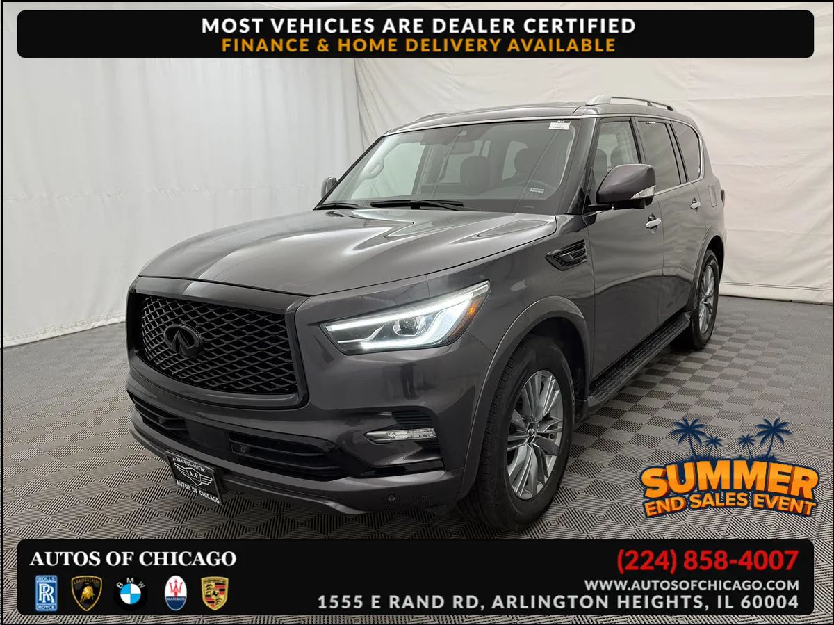 Gray 2024 INFINITI QX80 SUV / Crossover All-Wheel Drive Automatic