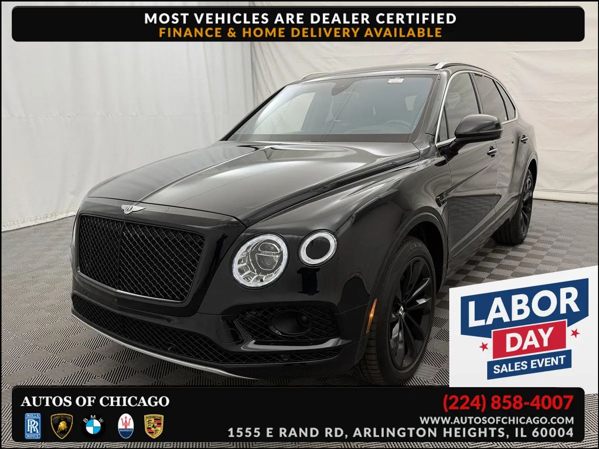 Black 2017 Bentley Bentayga SUV / Crossover All-Wheel Drive Automatic