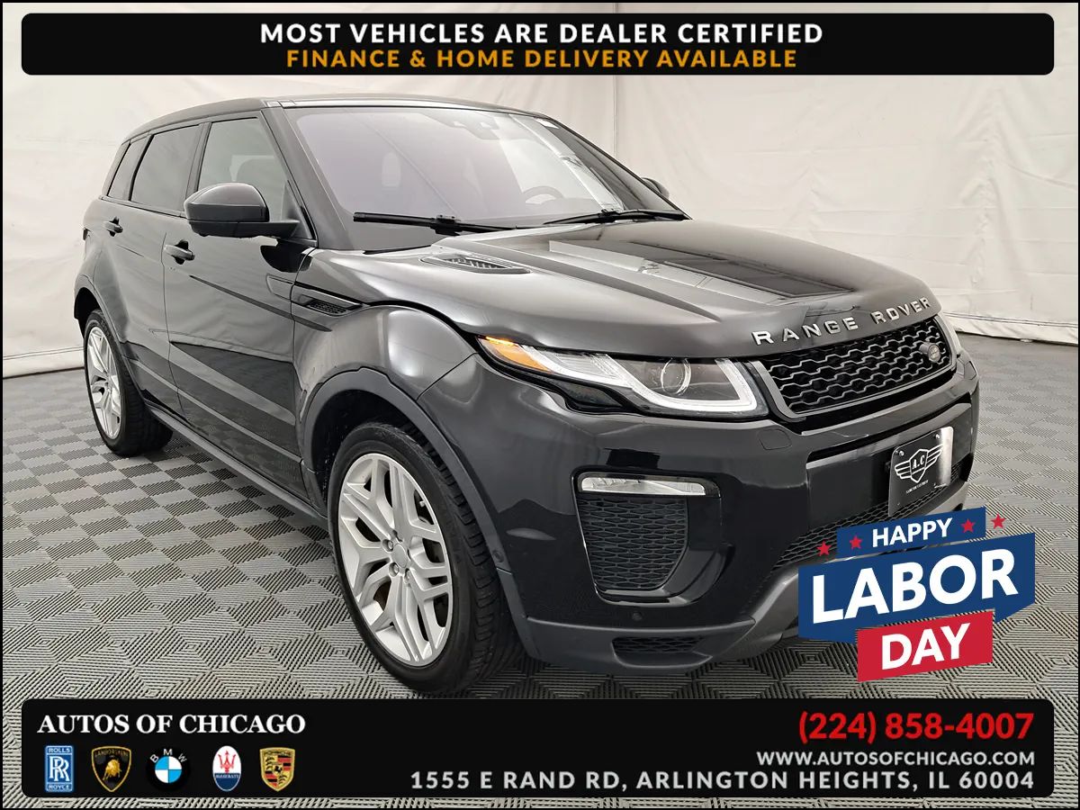 Black 2017 Land Rover Range Rover Evoque SUV / Crossover All-Wheel Drive Automatic