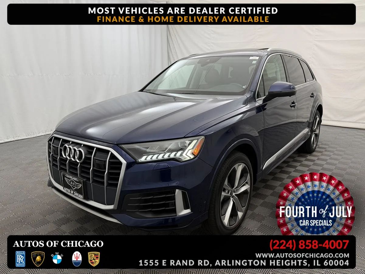 Blue 2021 Audi Q7 SUV / Crossover All-Wheel Drive Automatic