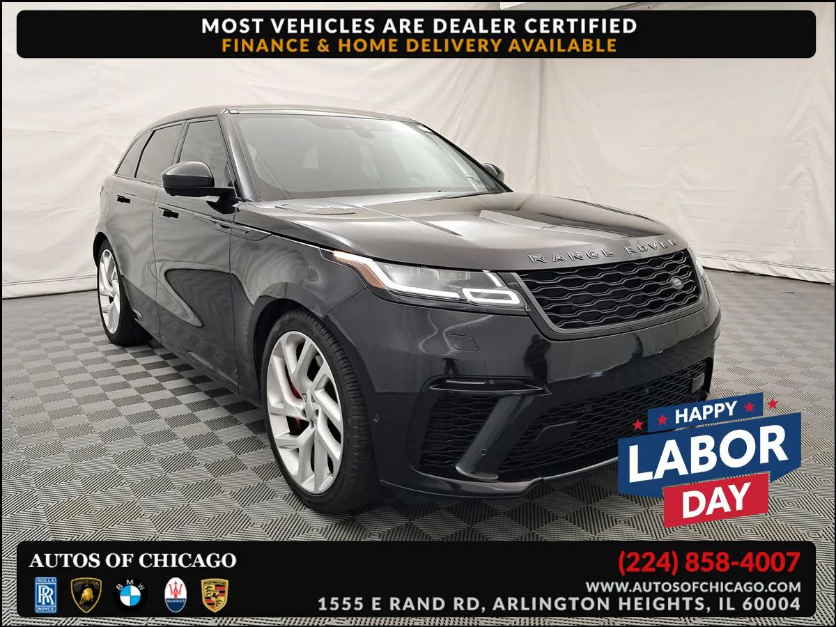 Black 2020 Land Rover Range Rover Velar SUV / Crossover All-Wheel Drive Automatic