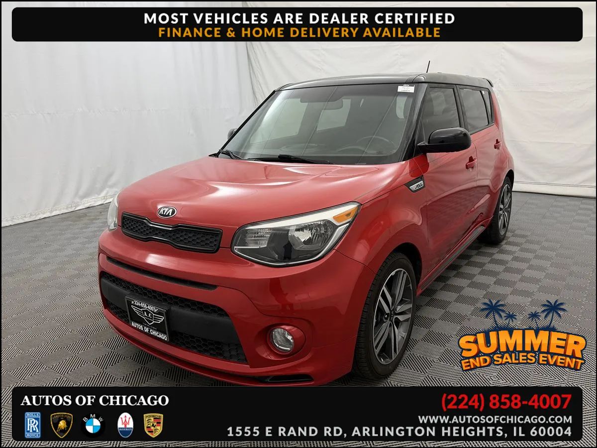 Red 2019 Kia Soul Wagon Front-Wheel Drive Automatic