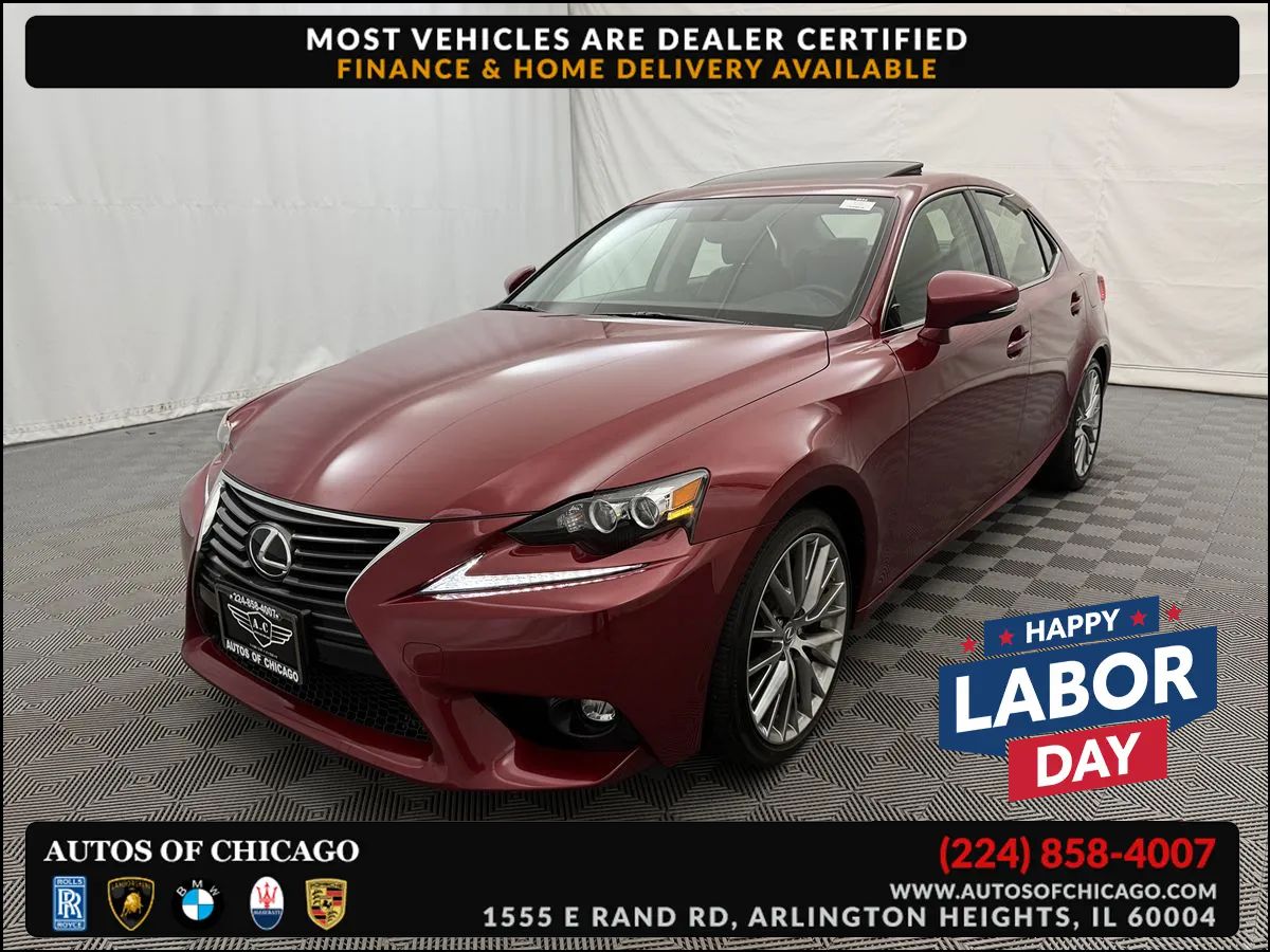Red 2015 Lexus IS Sedan All-Wheel Drive Automatic