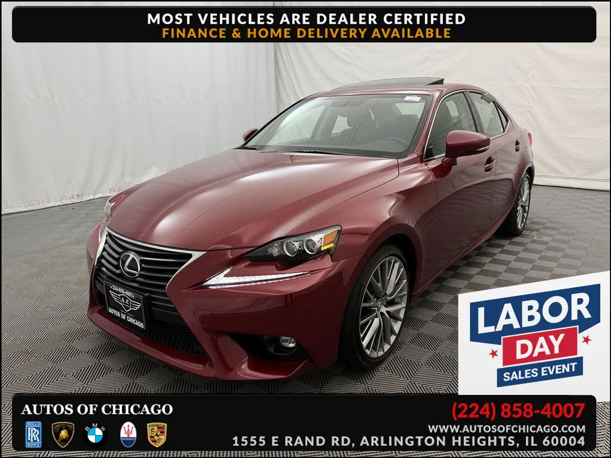 Red 2015 Lexus IS Sedan All-Wheel Drive Automatic