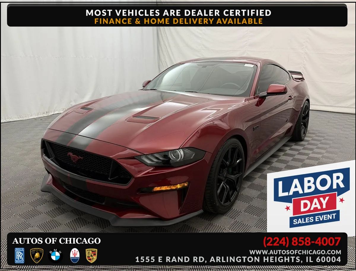 Red 2018 Ford Mustang Coupe Rear-Wheel Drive Manual