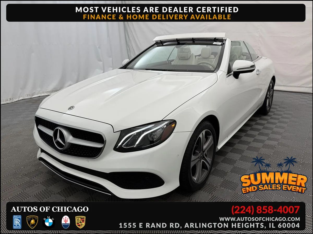  2018 Mercedes-Benz E-Class E 400 4MATIC Cabriolet AWD   