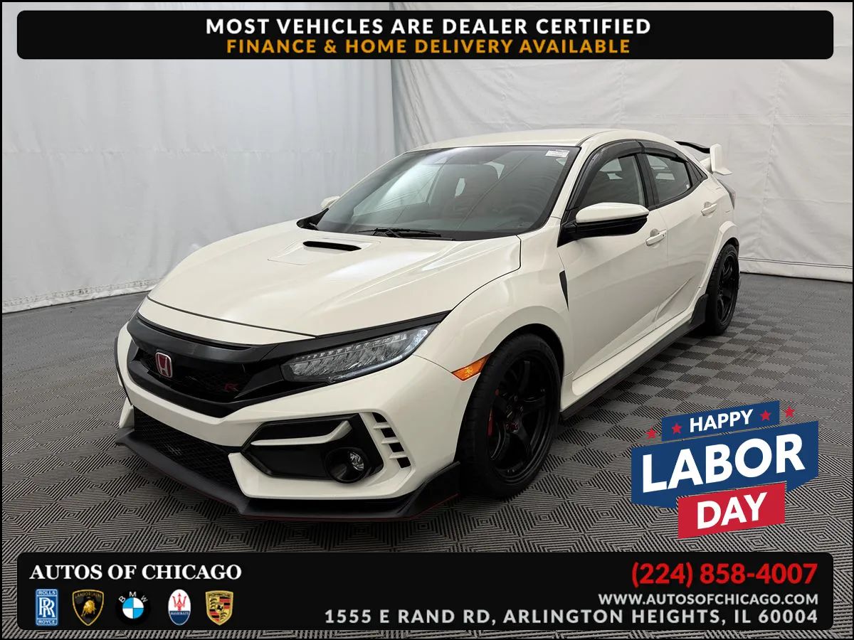 White 2021 Honda Civic Type R Hatchback Front-Wheel Drive Manual