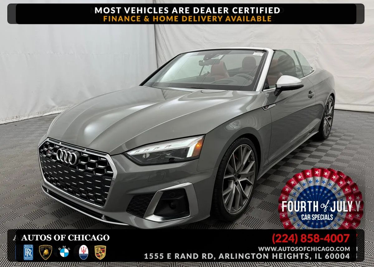 Gray 2022 Audi S5 Convertible All-Wheel Drive Automatic