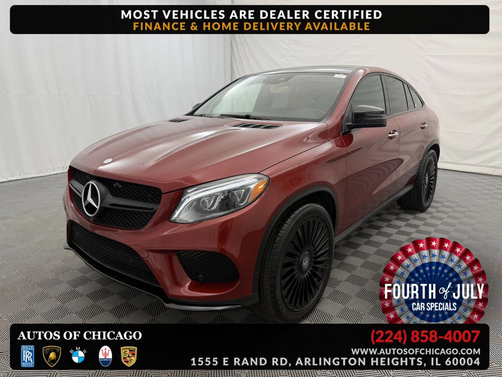 Red 2016 Mercedes-Benz GLE SUV / Crossover All-Wheel Drive Automatic