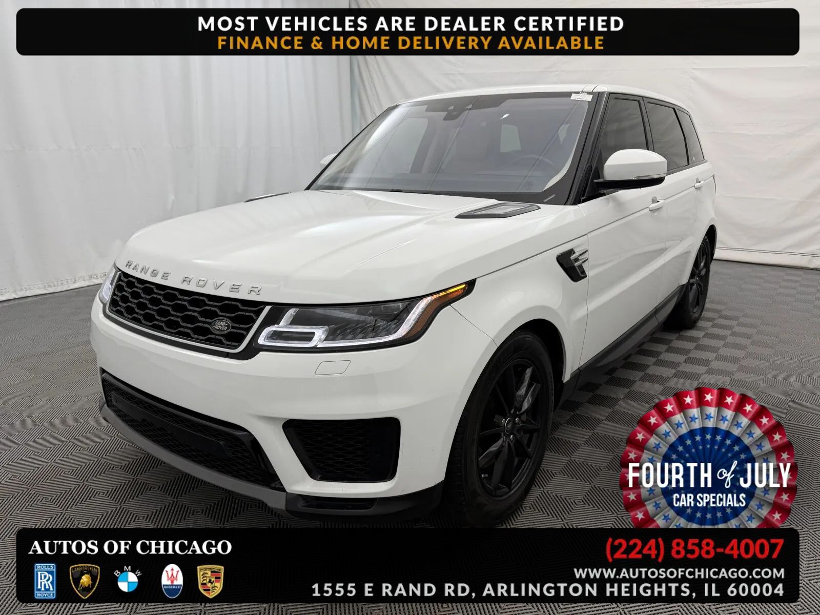 White 2021 Land Rover Range Rover Sport SUV / Crossover All-Wheel Drive Automatic
