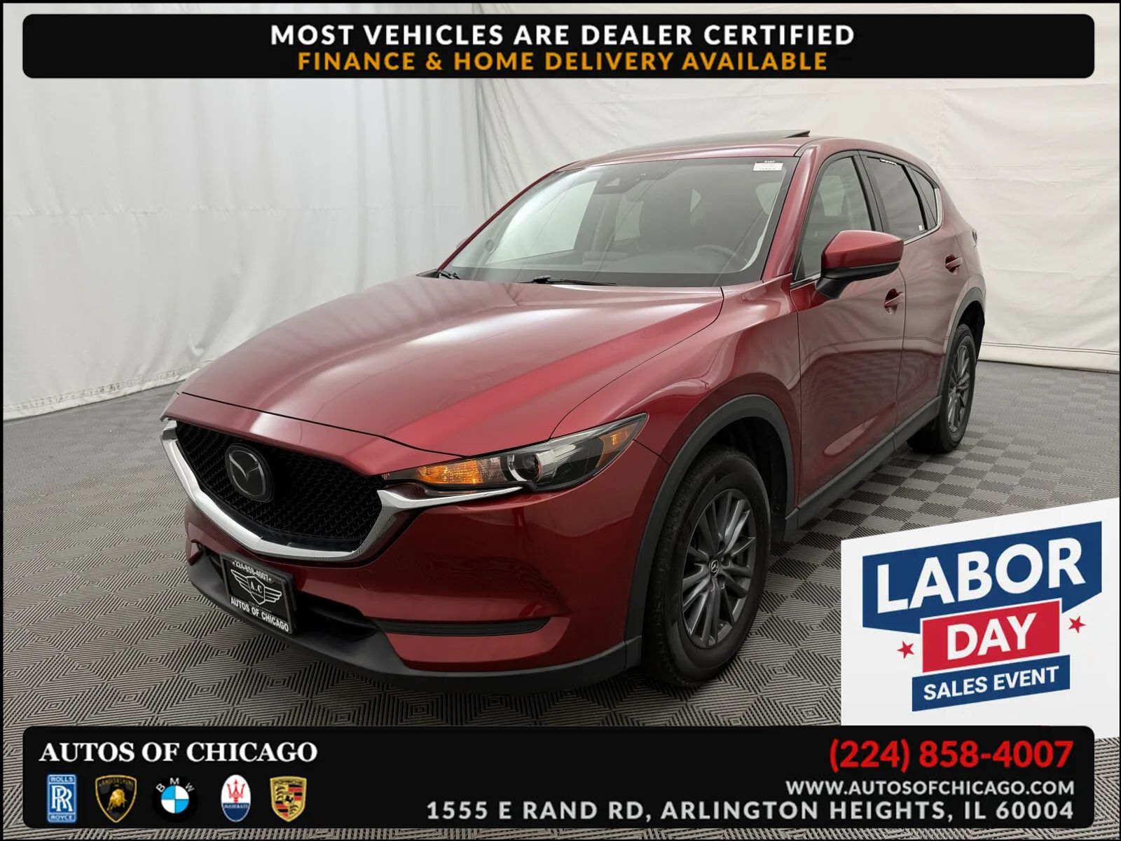 Red 2020 Mazda CX-5 SUV / Crossover All-Wheel Drive Automatic