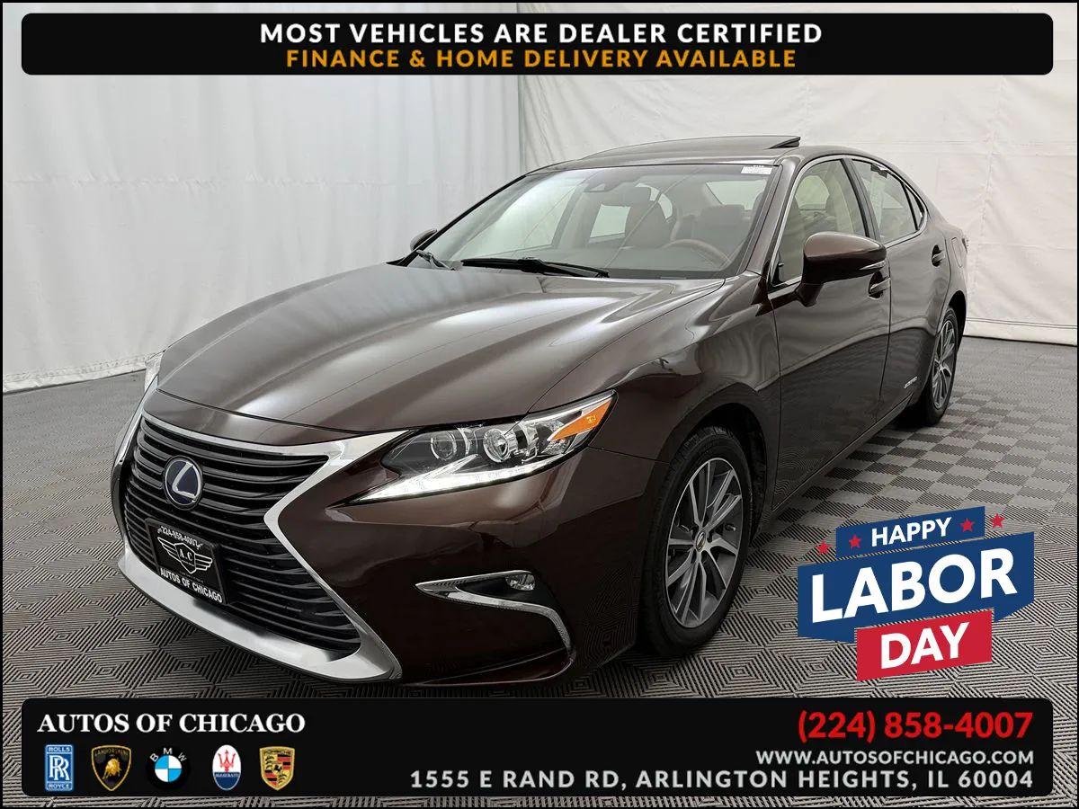 Brown 2018 Lexus ES Hybrid Sedan Front-Wheel Drive Automatic