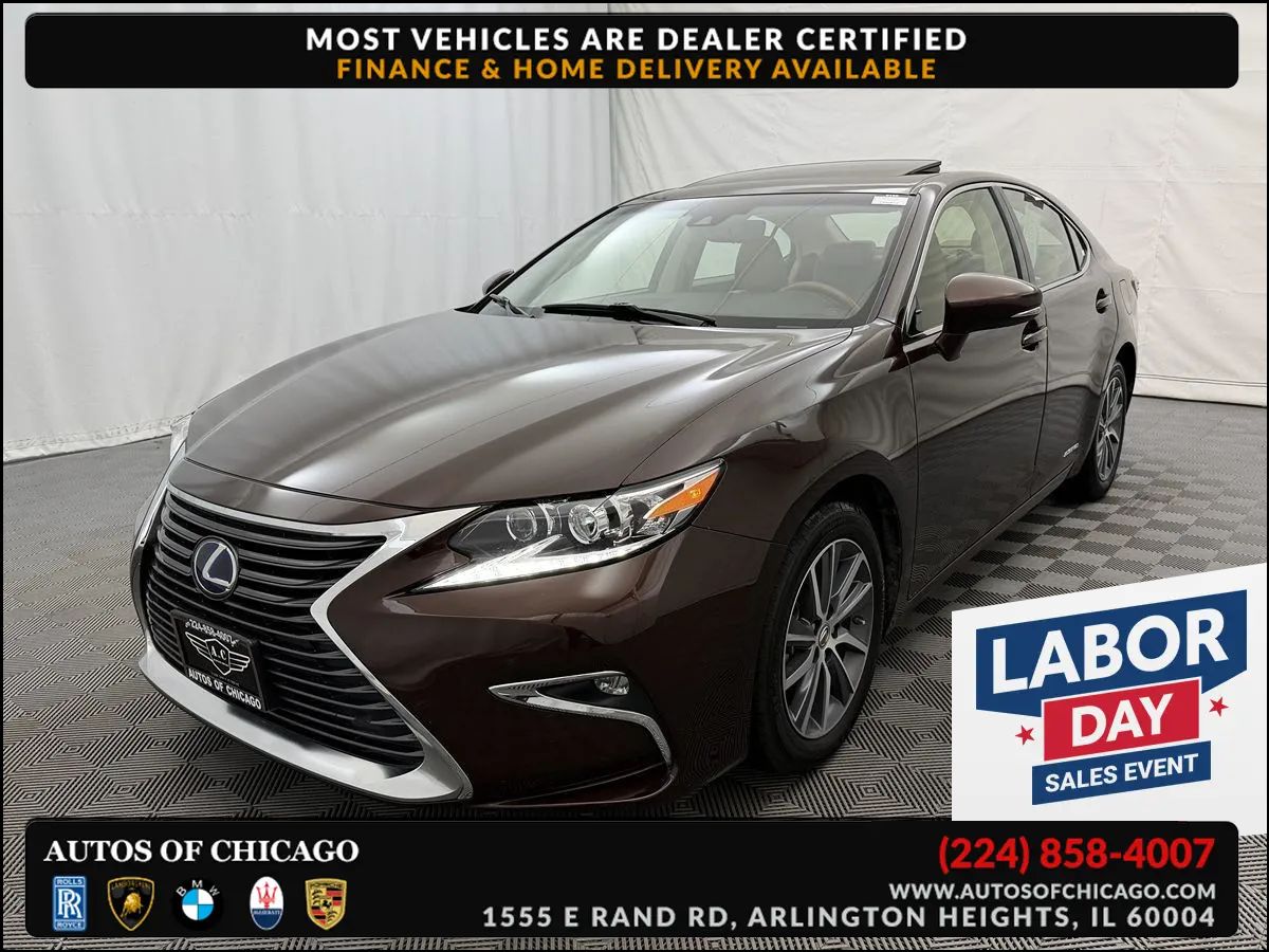 Brown 2018 Lexus ES Hybrid Sedan Front-Wheel Drive Automatic