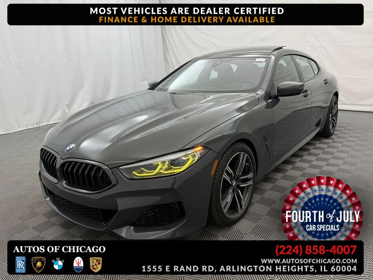 Gray 2021 BMW 8 Series Coupe All-Wheel Drive 8-Speed Automatic Overdrive