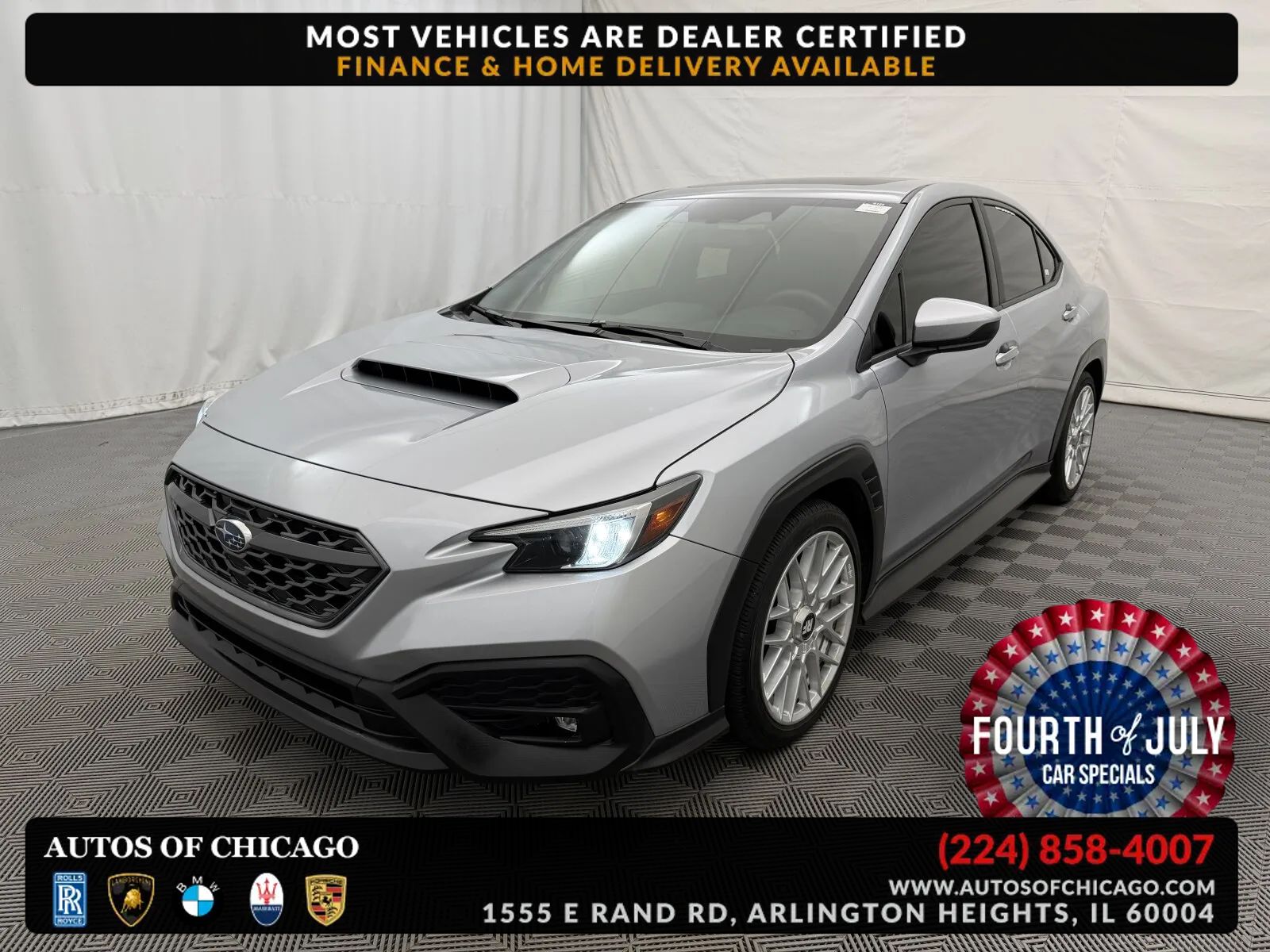 Silver 2024 Subaru WRX Sedan All-Wheel Drive Manual