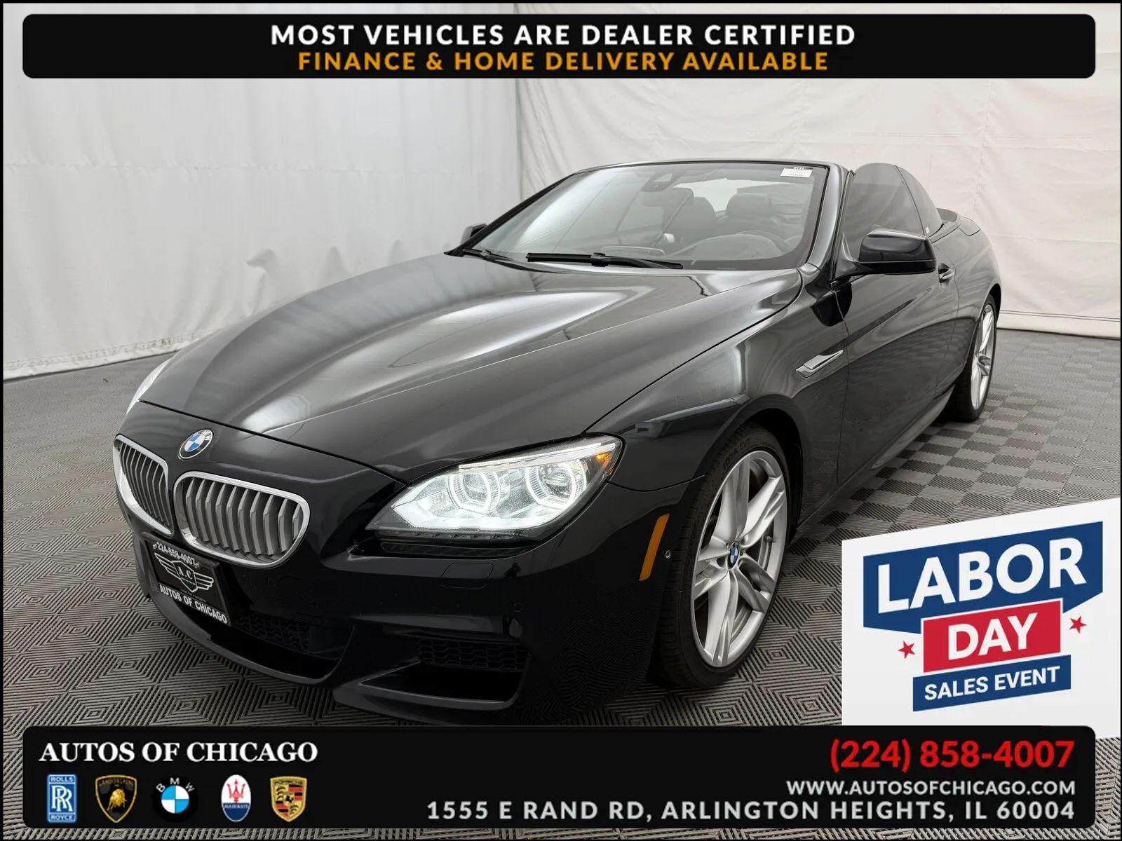 2015 BMW 6 Series 2dr Conv 650i RWD