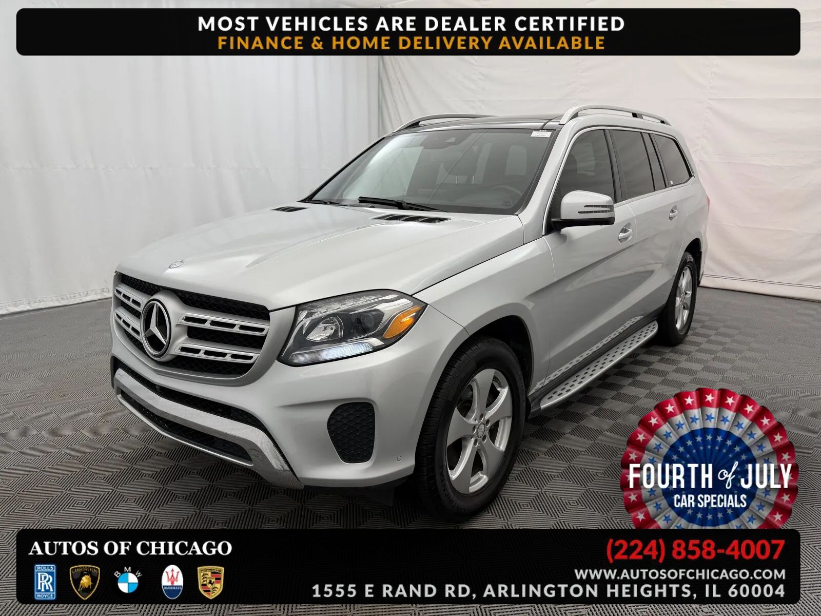Silver 2017 Mercedes-Benz GLS SUV / Crossover All-Wheel Drive 9-Speed Automatic Overdrive