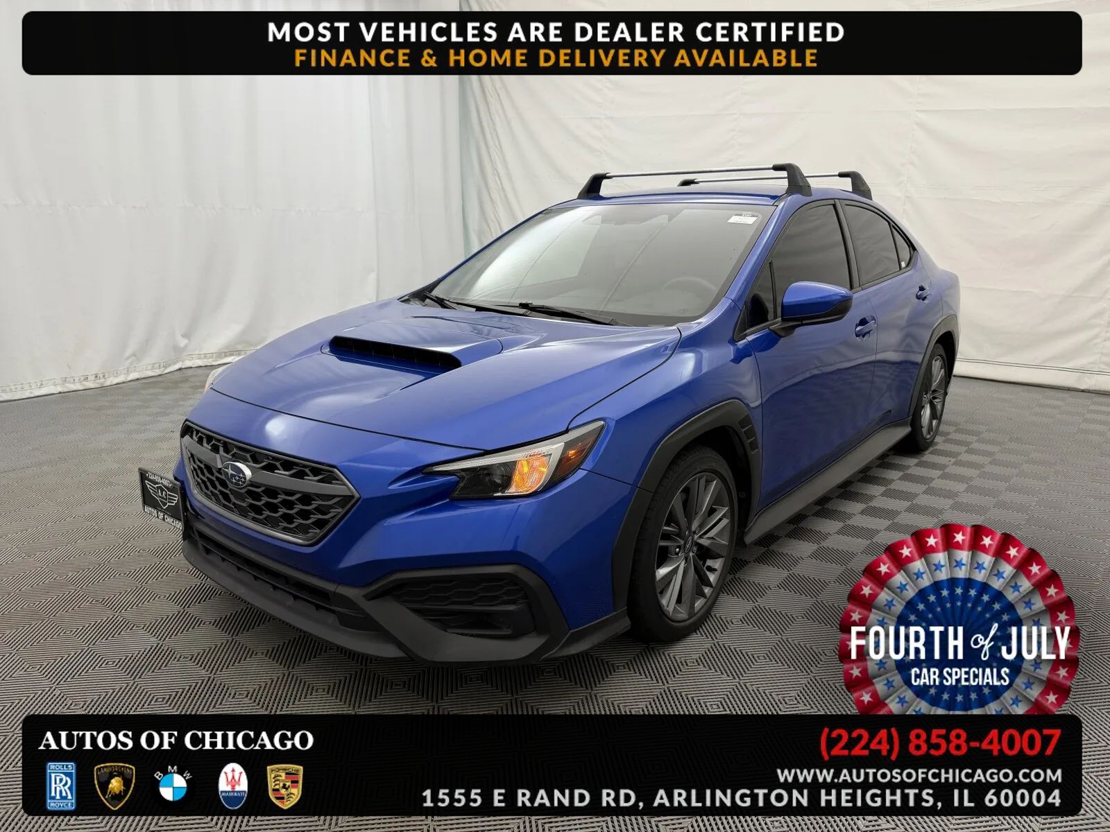 Blue 2022 Subaru WRX Sedan All-Wheel Drive Automatic