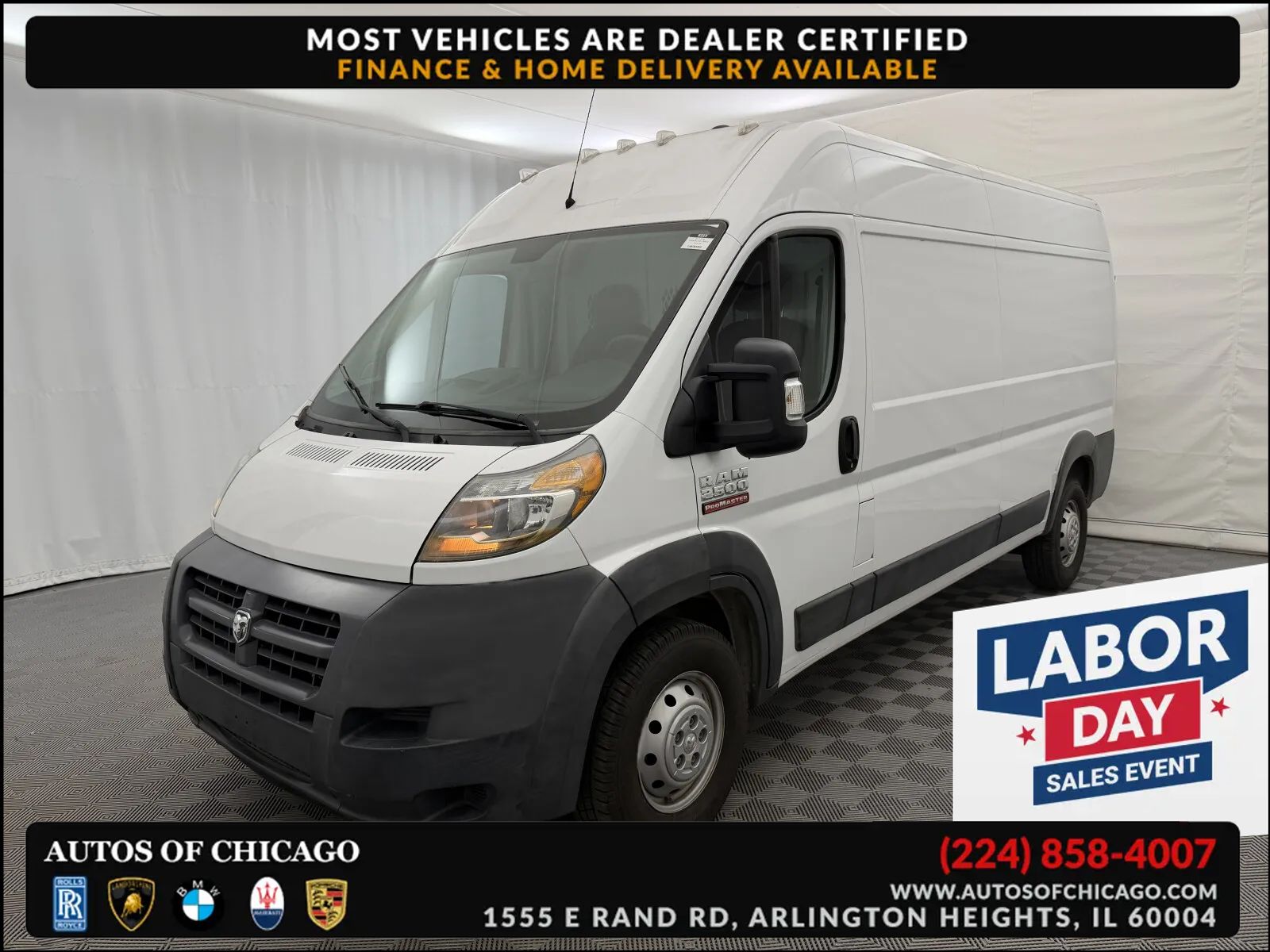 2017 Ram ProMaster Cargo Van 2500 High Roof 159 WB