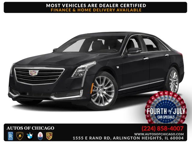 Silver 2017 Cadillac CT6 Sedan All-Wheel Drive 8-Speed Automatic