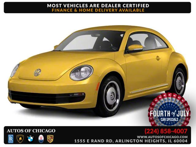 Red 2012 Volkswagen Beetle Hatchback Front-Wheel Drive 6-Speed Automatic