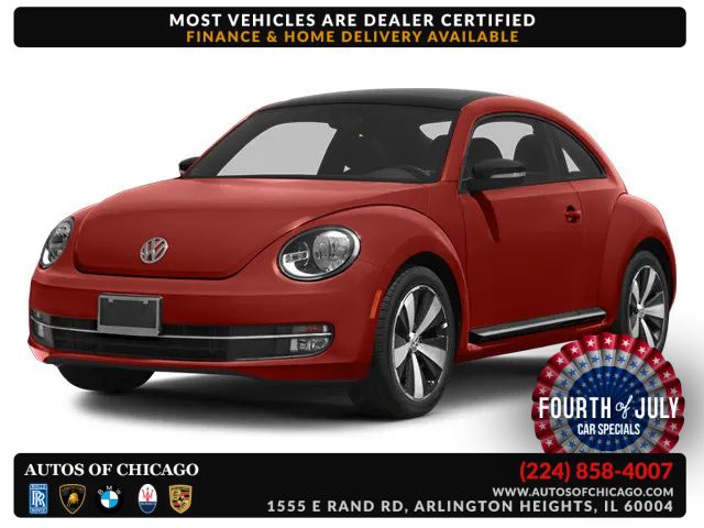 Silver 2013 Volkswagen Beetle Hatchback Front-Wheel Drive 6-Speed Automatic