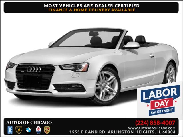 Silver 2015 Audi A5 Convertible All-Wheel Drive 8-Speed Automatic Overdrive