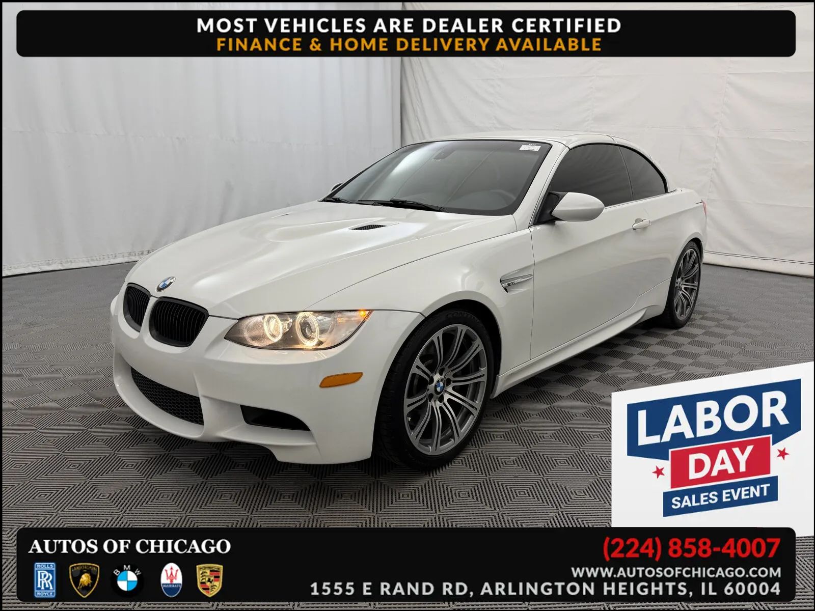 White 2011 BMW M3 Convertible Rear-Wheel Drive Manual