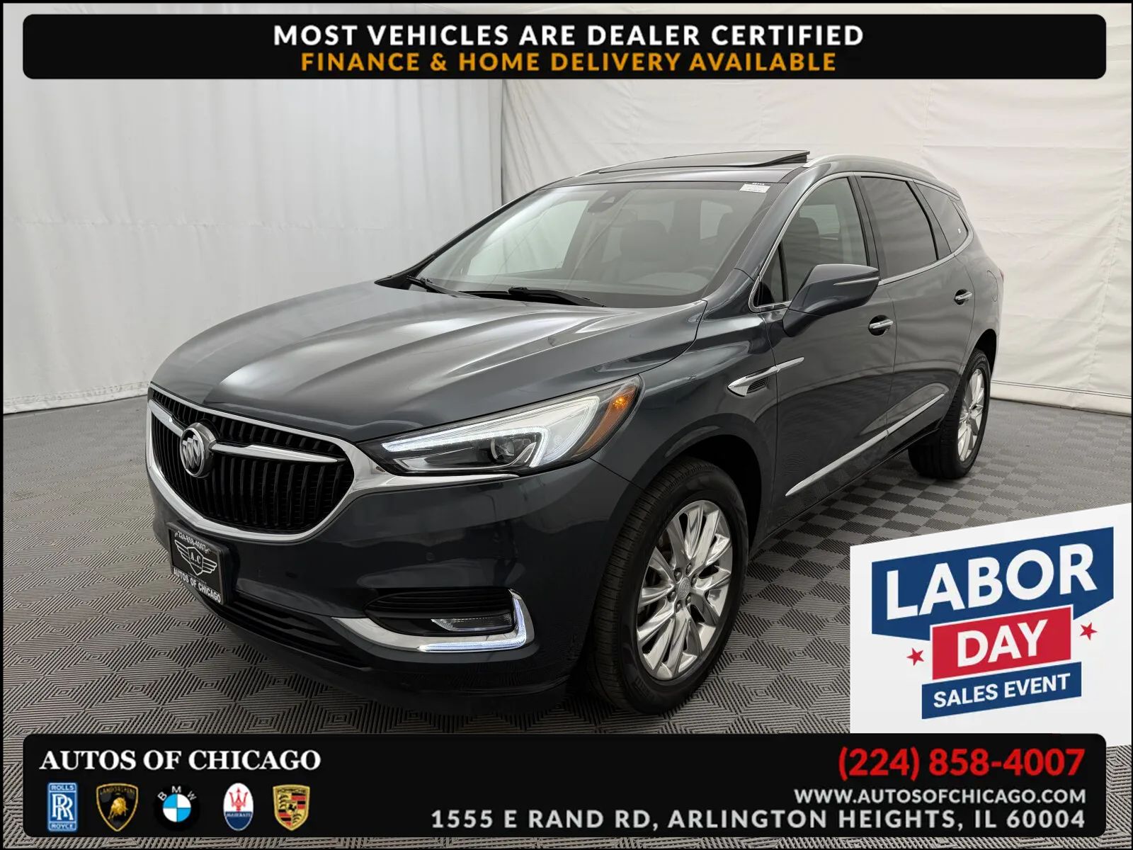 Gray 2018 Buick Enclave SUV / Crossover Four-Wheel Drive 9-Speed Automatic