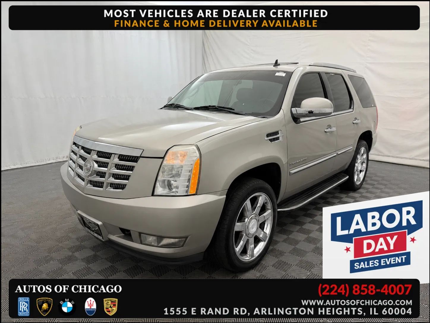 Silver 2008 Cadillac Escalade SUV / Crossover All-Wheel Drive 6-Speed Automatic Overdrive
