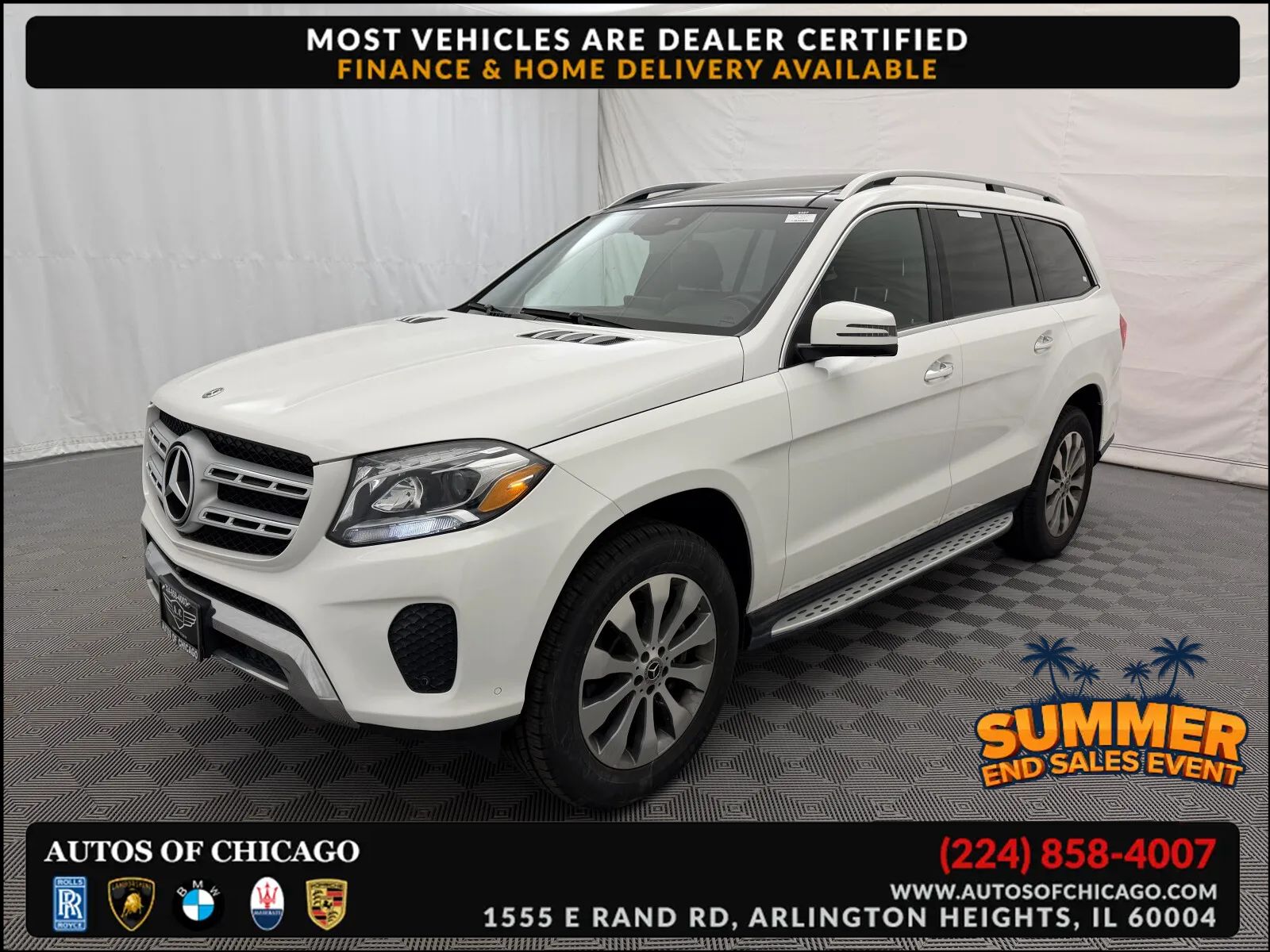 White 2018 Mercedes-Benz GLS SUV / Crossover All-Wheel Drive 9-Speed Automatic Overdrive