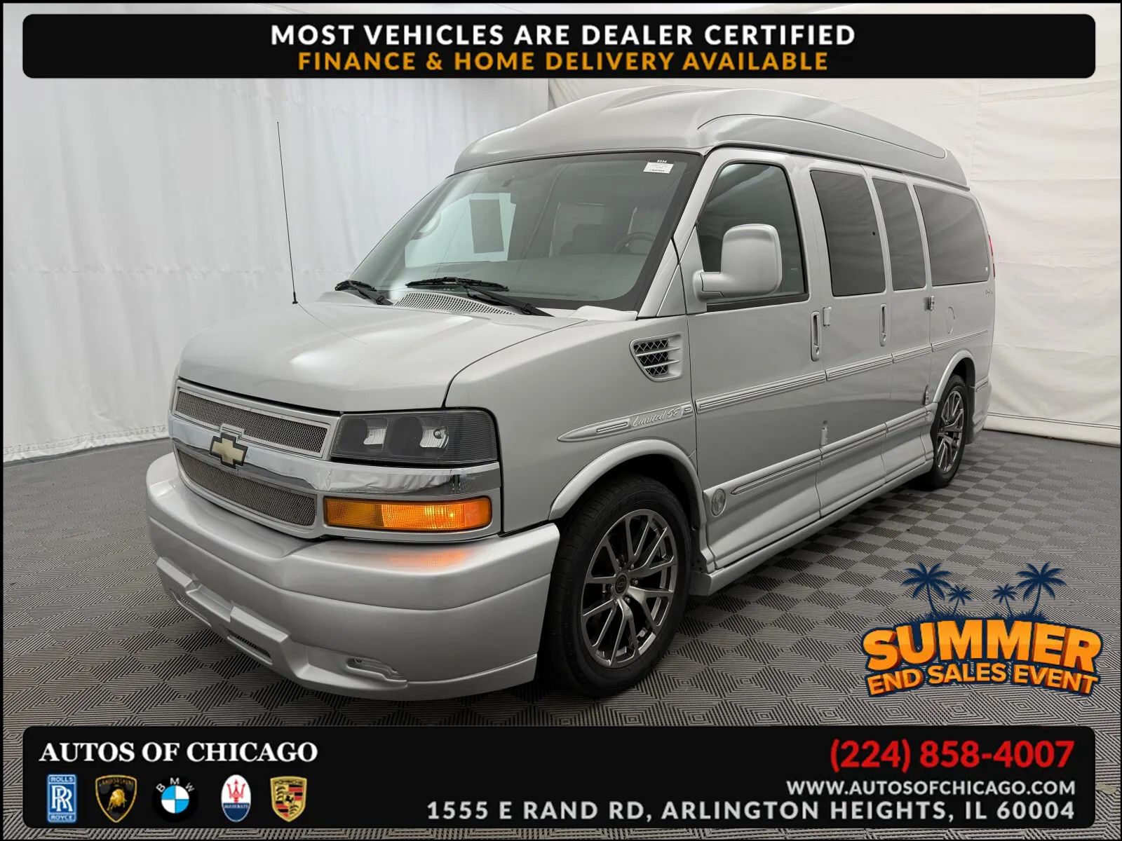 Silver 2014 Chevrolet Express Cargo Van Rear-Wheel Drive 