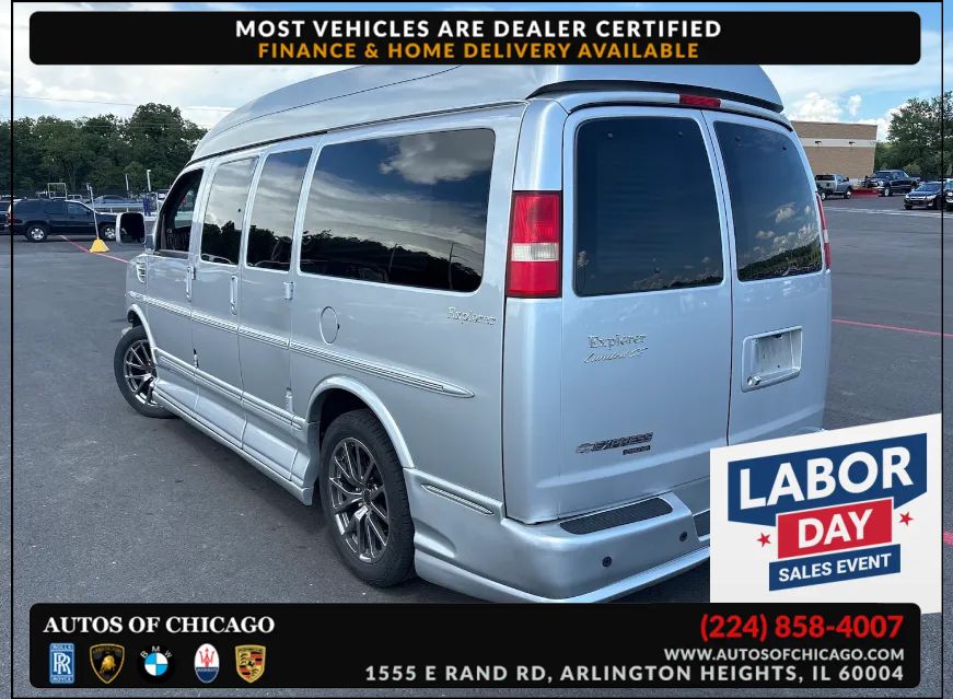 Silver 2014 Chevrolet Express Cargo Van Rear-Wheel Drive 