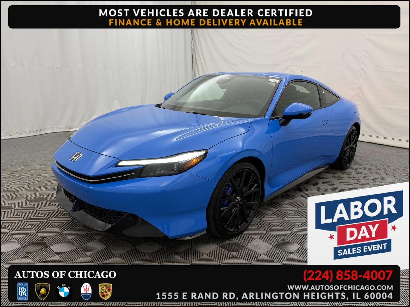 Blue 2026 Honda Prelude Coupe Front-Wheel Drive Automatic
