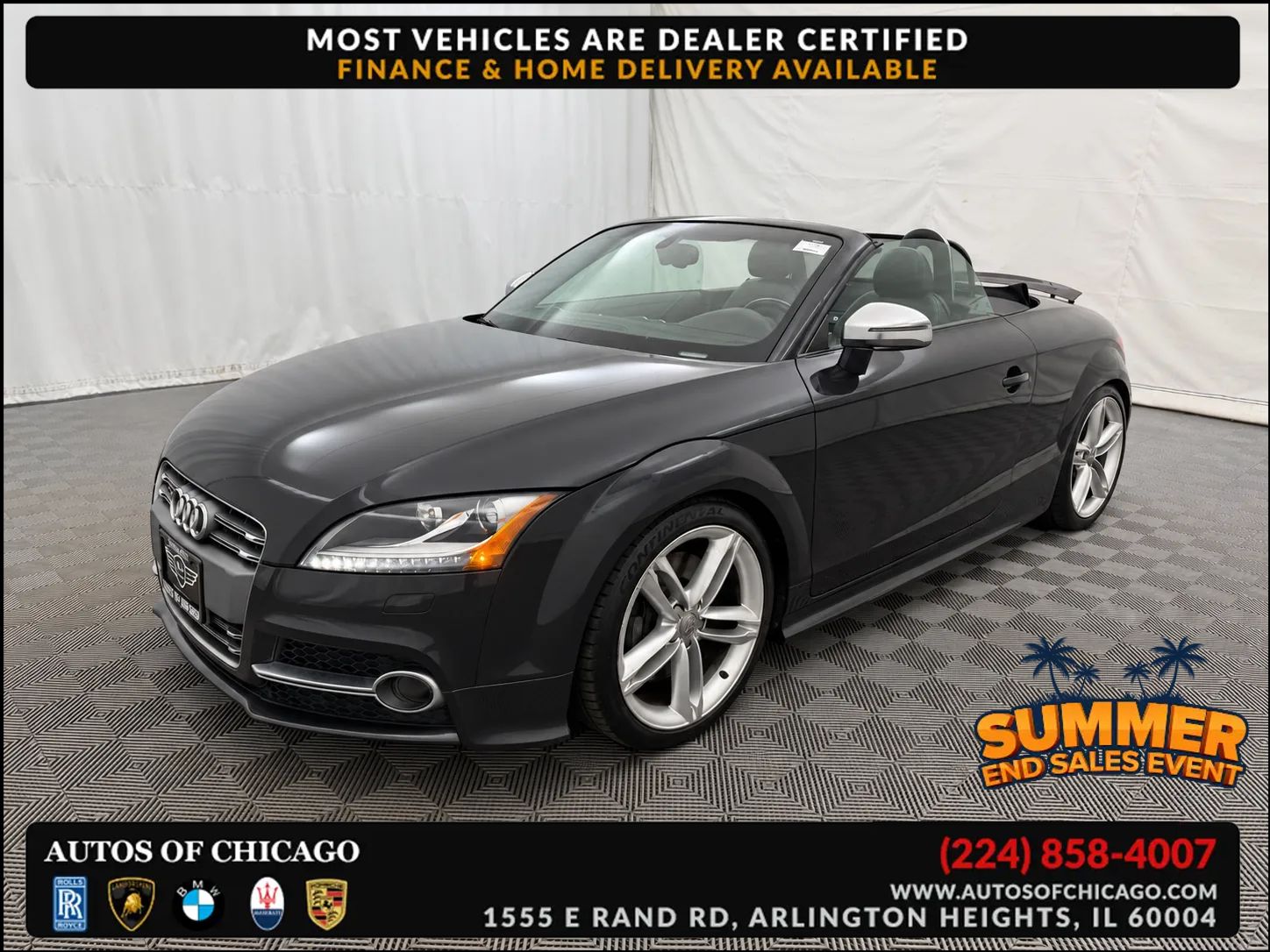 Black 2015 Audi TTS Convertible All-Wheel Drive 6-Speed Automatic Overdrive