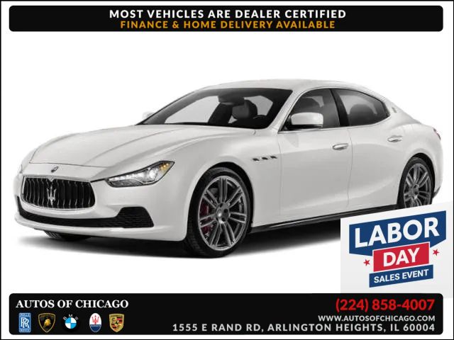 White 2018 Maserati Ghibli Sedan All-Wheel Drive 8-Speed Automatic Overdrive