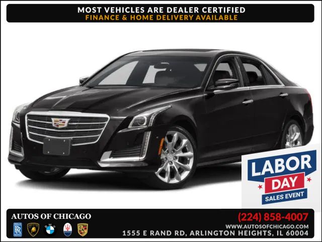Black 2015 Cadillac CTS Sedan All-Wheel Drive 6-Speed Automatic