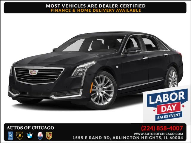 Red 2017 Cadillac CT6 Sedan All-Wheel Drive 8-Speed Automatic