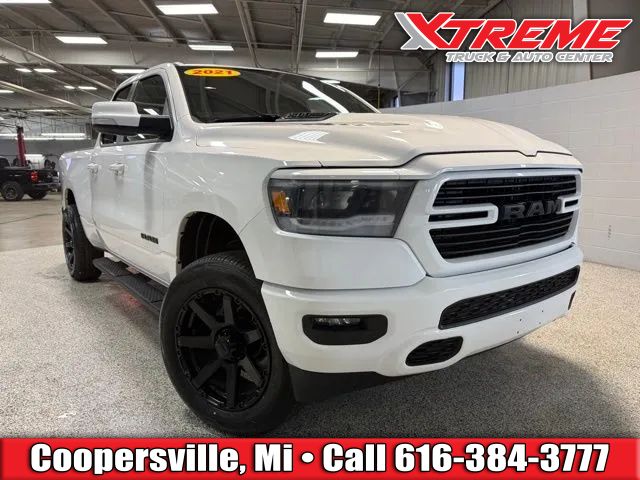 White 2021 RAM 1500 Pickup Truck 8-Speed Automatic