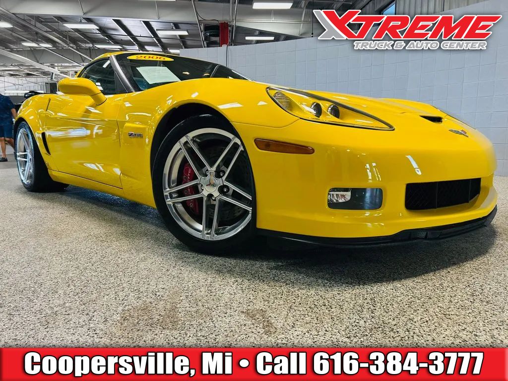 Yellow 2006 Chevrolet Corvette Coupe Rear-Wheel Drive 6-Speed Manual
