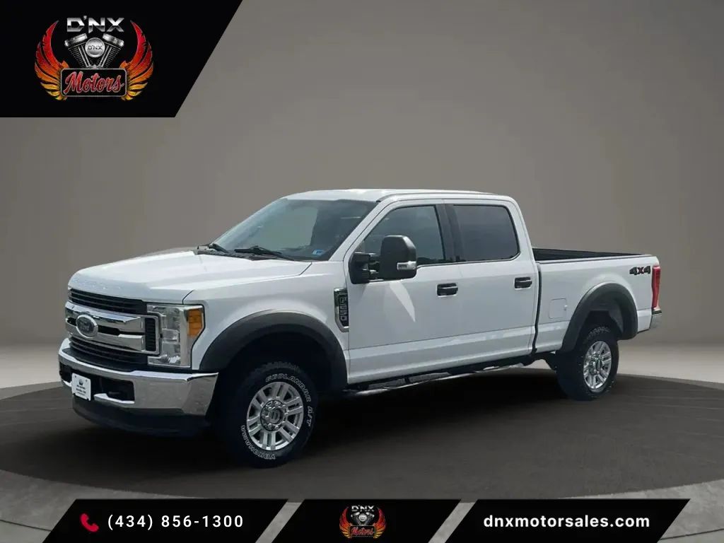 White 2017 Ford F-250 Super Duty Pickup Truck Four-Wheel Drive 6-Speed Automatic