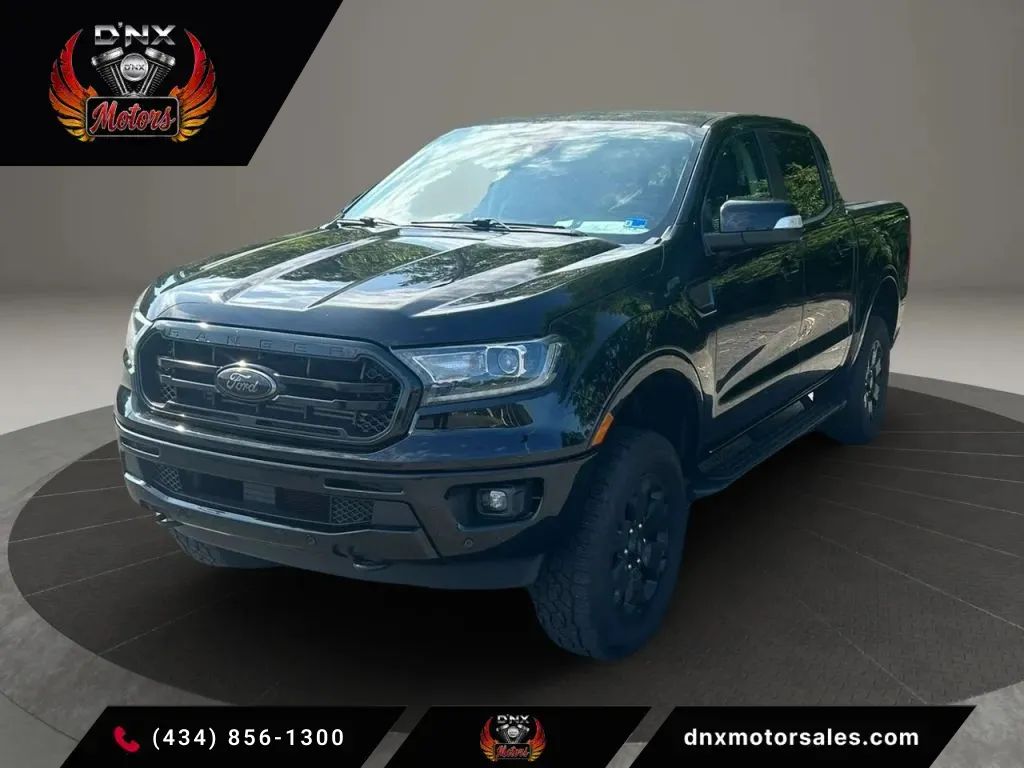 Black 2021 Ford Ranger Pickup Truck Four-Wheel Drive Automatic