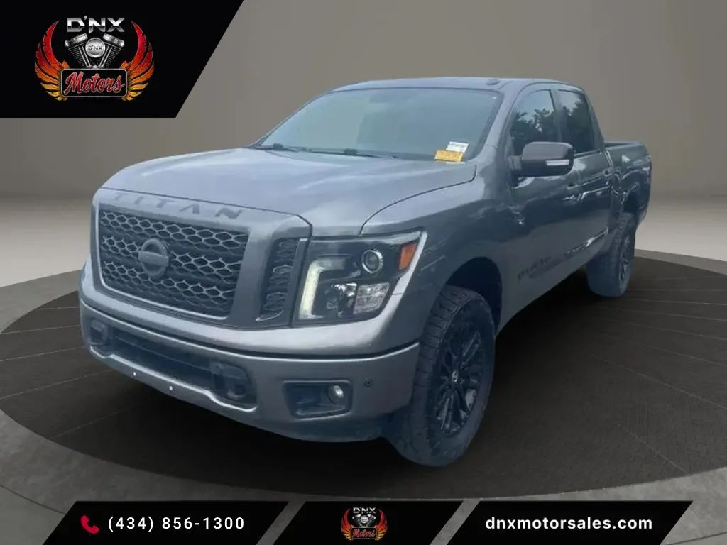 Gray 2018 Nissan Titan Pickup Truck Four-Wheel Drive 7-Speed Automatic