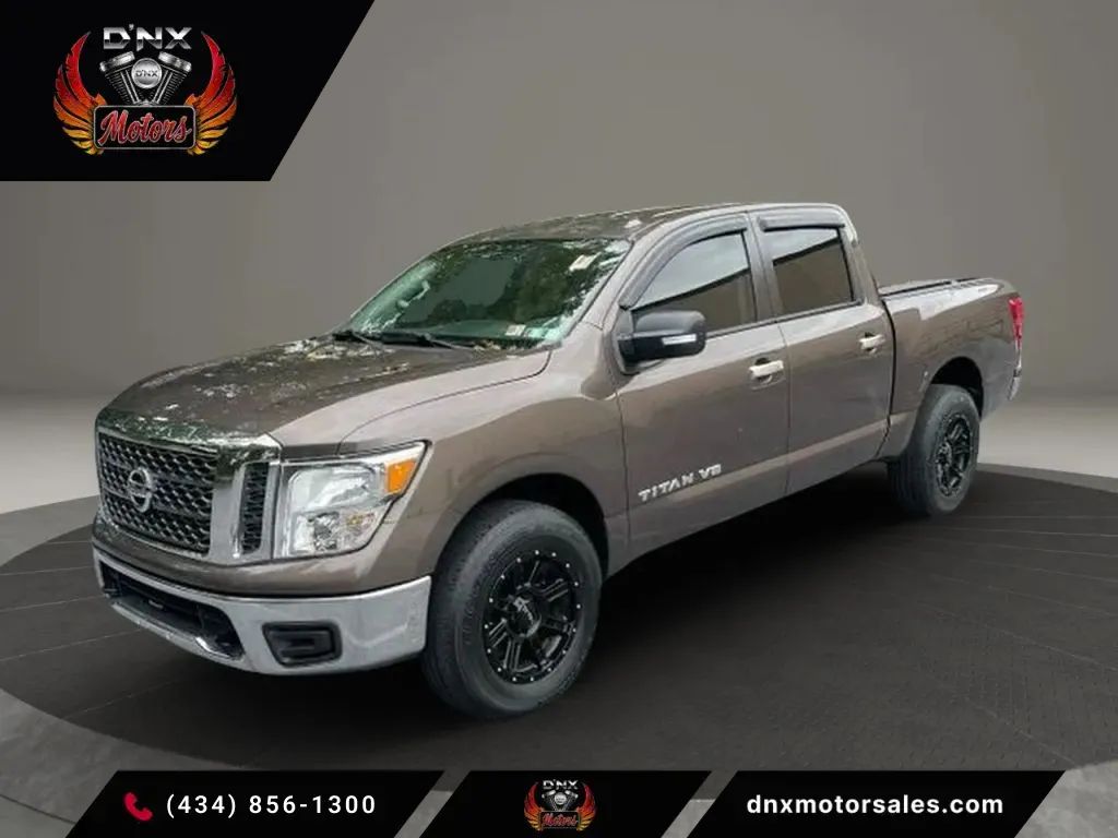 Brown 2018 Nissan Titan Pickup Truck Four-Wheel Drive 7-Speed Automatic