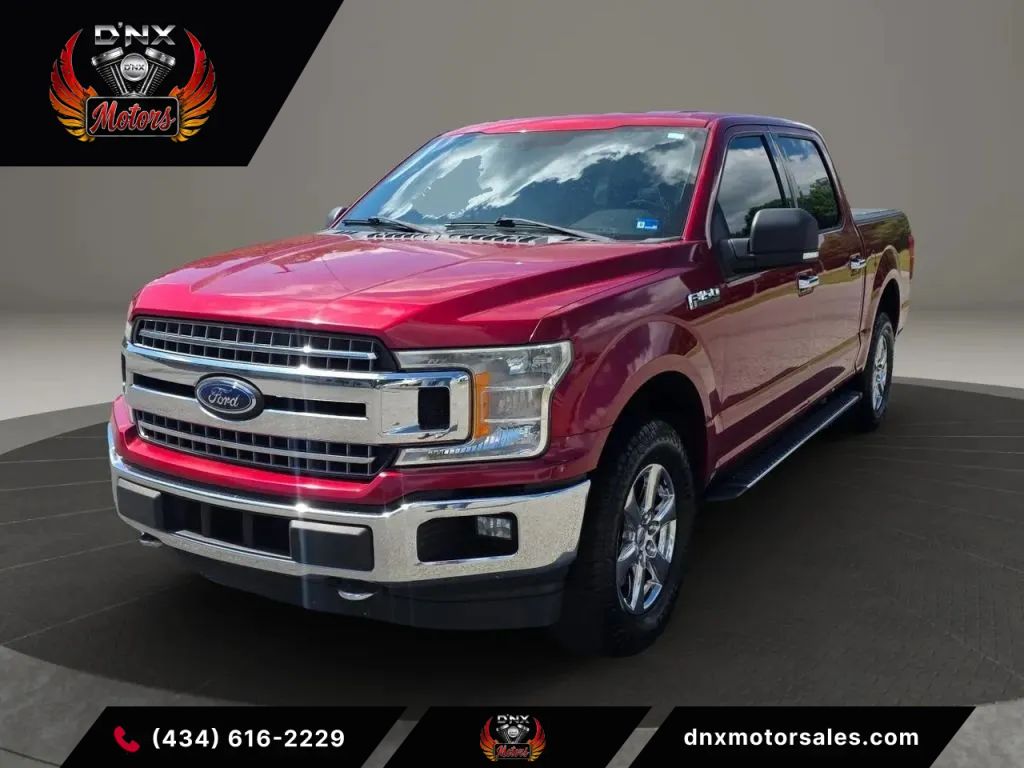 Red 2018 Ford F-150 XLT SuperCrew 4WD Pickup Truck Four-Wheel Drive Automatic