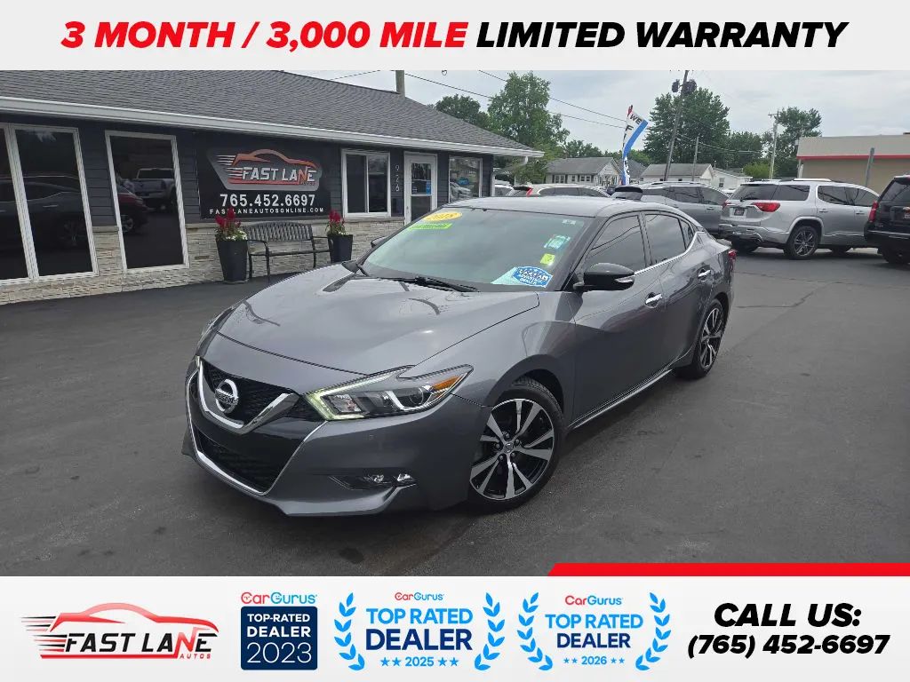 Gray 2018 Nissan Maxima Sedan Front-Wheel Drive Continuously Variable Transmission