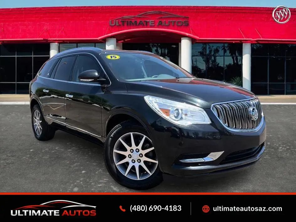 Black 2015 Buick Enclave SUV / Crossover Front-Wheel Drive 6-Speed Automatic Overdrive