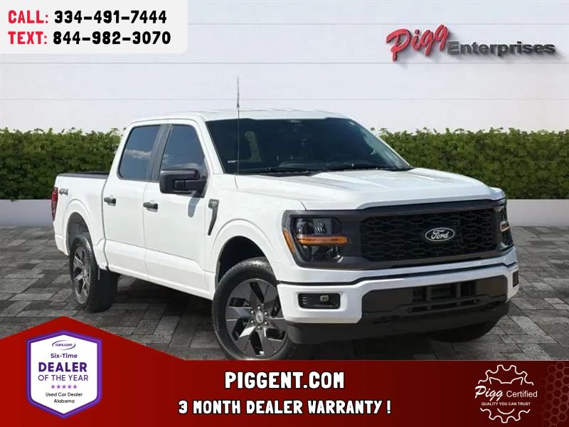 White 2025 Ford F-150 Pickup Truck Four-Wheel Drive Automatic