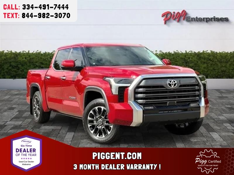 Red 2023 Toyota Tundra Pickup Truck Four-Wheel Drive Automatic
